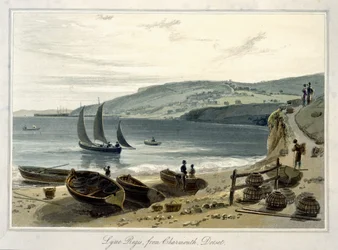Lyme Regis, desde Charmouth, Dorset, de 
